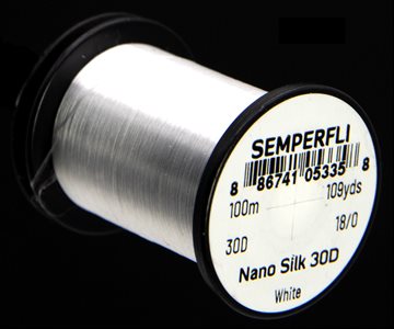 Semperfli Nano Silk Tying Thread 30D 18/0 White